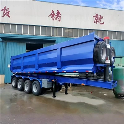 4 o'qli dump treyleri